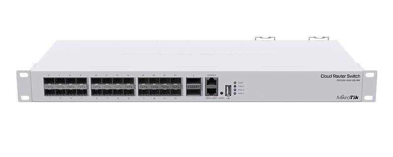 Switch MIKROTIK CRS326-24S+2Q+RM (Fast Ethernet - 640 Gbit/s - L3 - Branco)