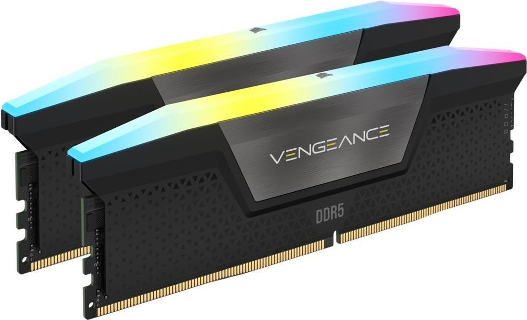 Kit de Memória RAM DDR5 CORSAIR Vengeance RGB CMH48GX5M2B6400C36 (6400 MHz - 48 GB - DIMM)