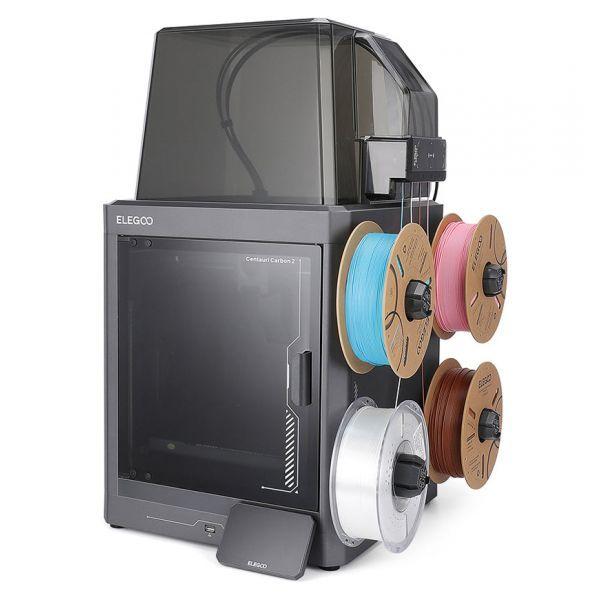 Impressora 3D ELEGOO Centauri Carbon 2 Combo (Wi-Fi, USB e Ethernet LAN - Cinzento) — miniatura 3