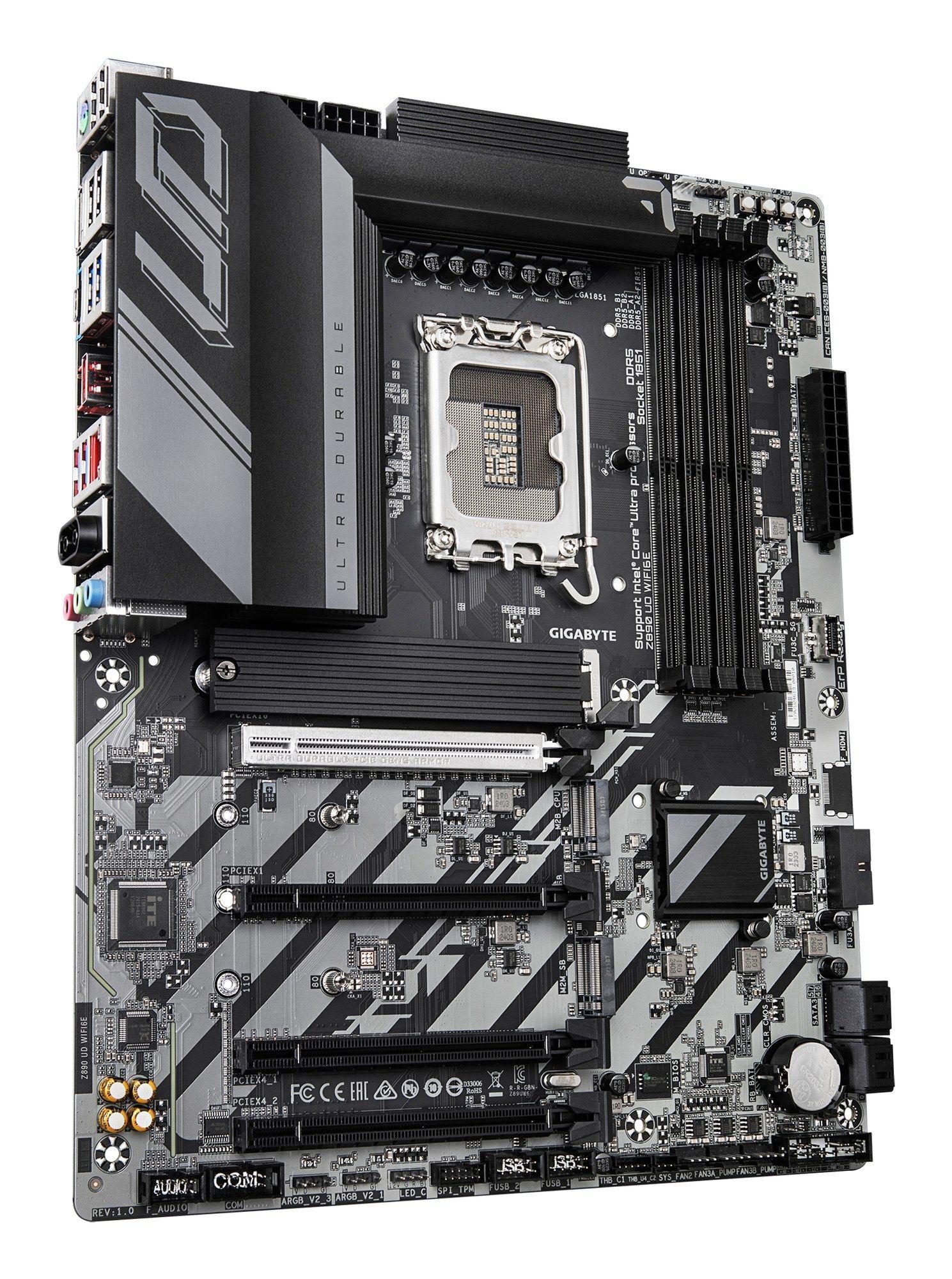Motherboard GIGABYTE Z890 UD WIFI6E (LGA 1851 - Intel Core Ultra da Série 2 - ATX - Preto), miniatura 3