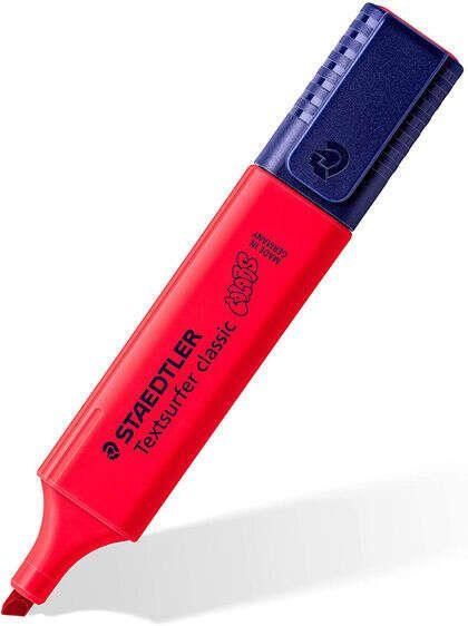 Marcador Fluorescente STAEDTLER Textsurfer Classic 364 (Polipropileno - Vermelho)