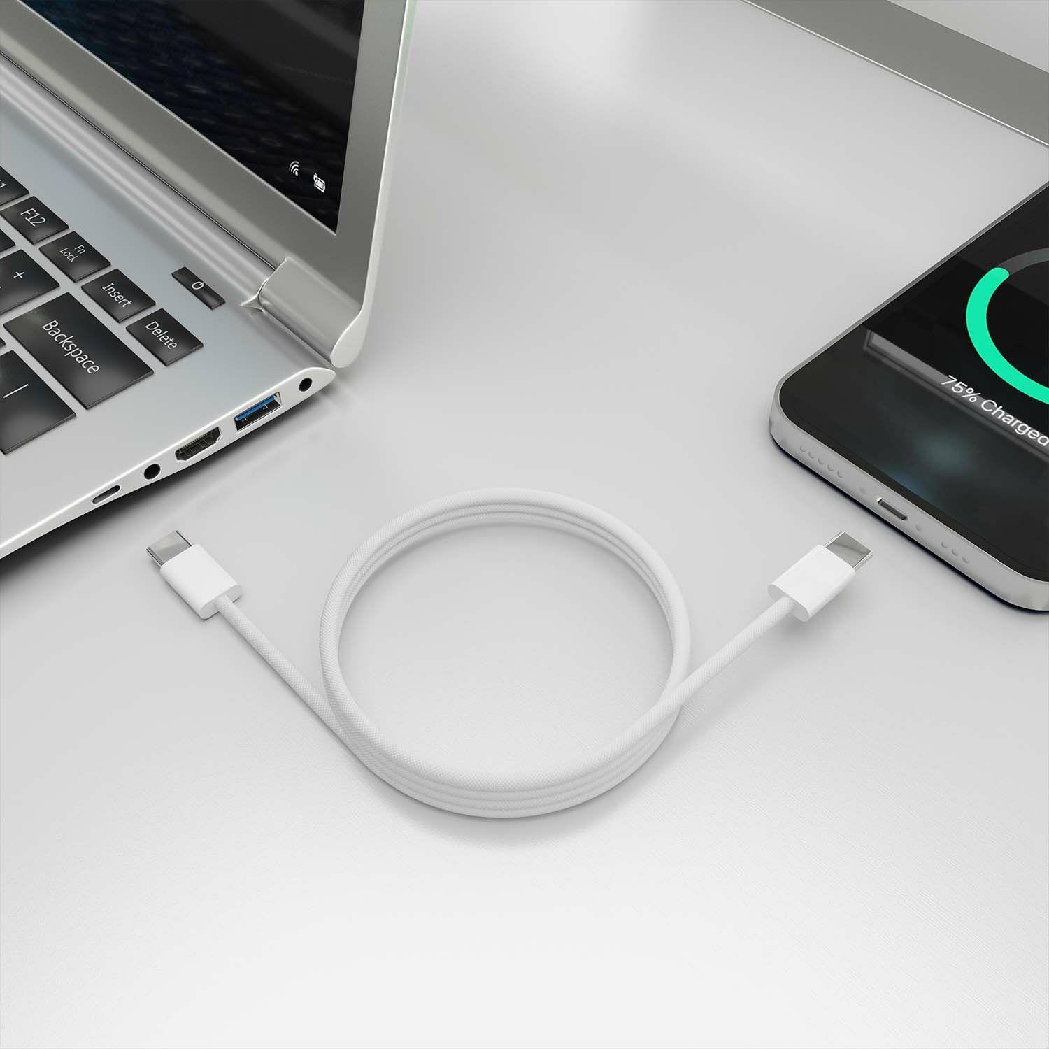 Cabo USB-C AISENS A107-0856 (2 m - USB C - USB 2.0 - Branco) — miniatura 4