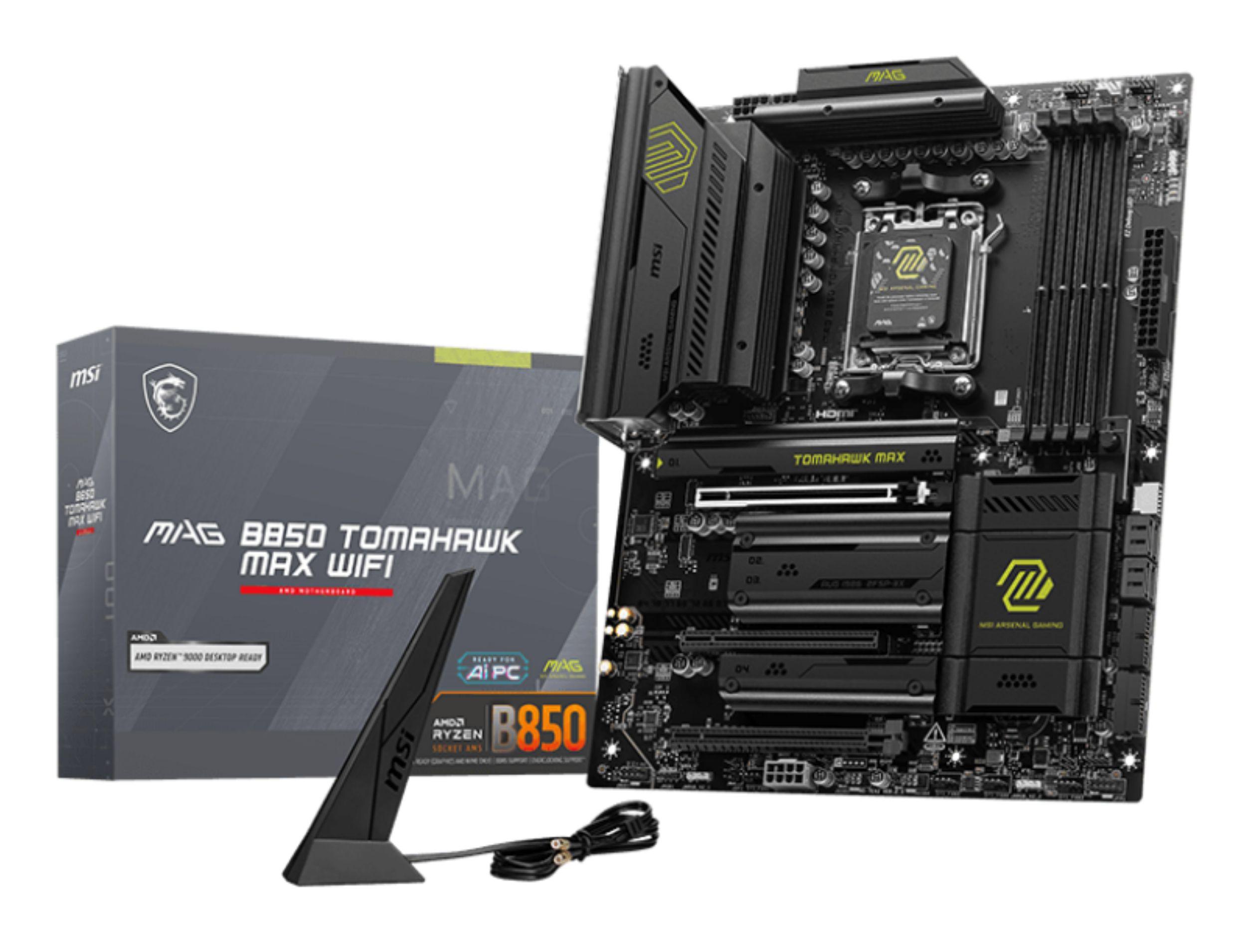 Motherboard MSI MAG B850 TOMAHAWK MAX WIFI (AM5 - ATX - Duplo canal - DDR5)