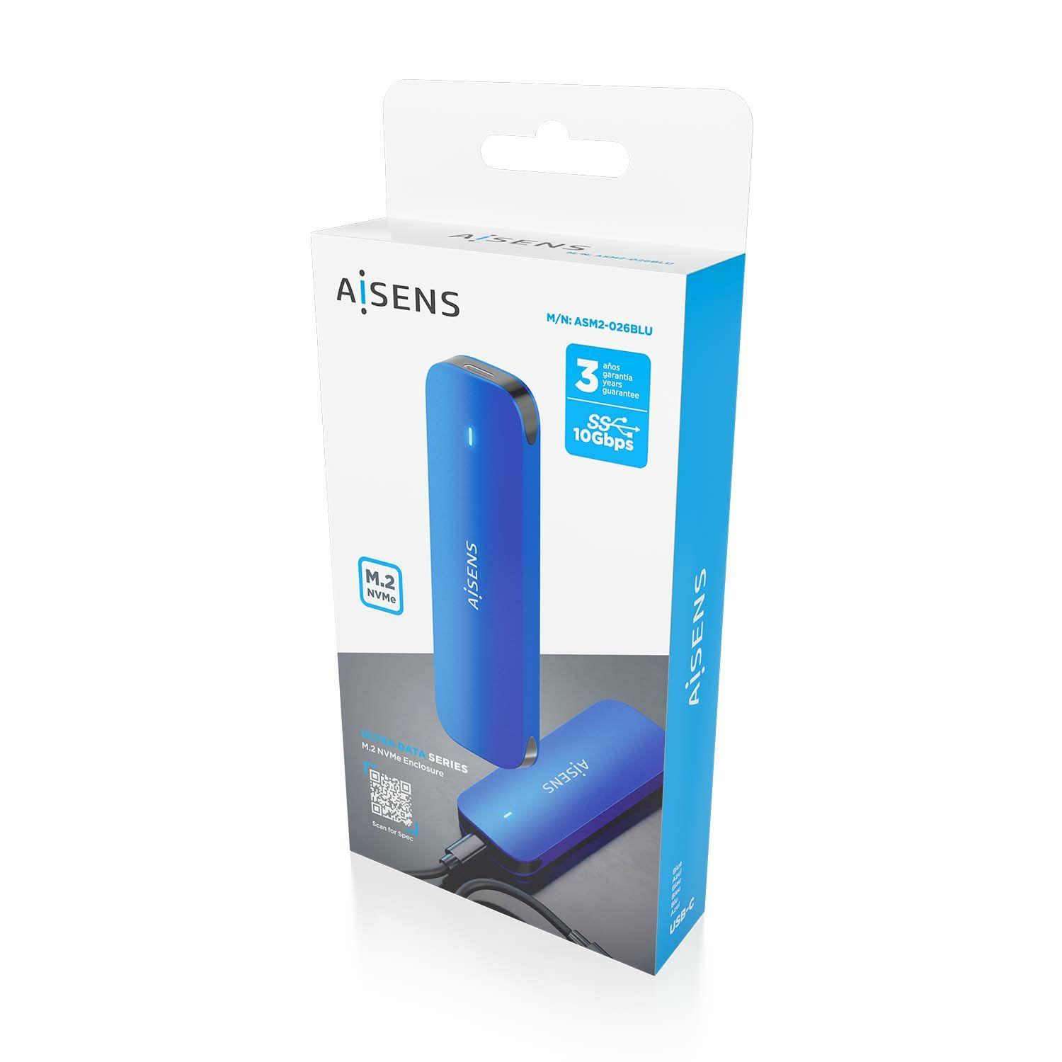 Caixa Externa SSD M.2 AISENS ASM2-026BLU (2 TB - M.2 - Azul) — miniatura 6