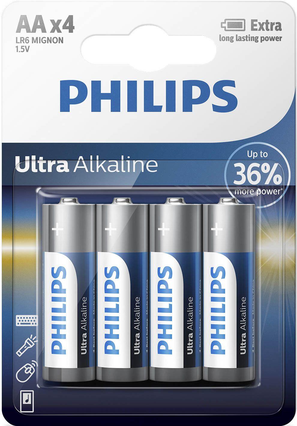 Pilhas PHILIPS LR6E4B/10 (AA/LR6 - 1,5 V - Pack de 4), miniatura 2