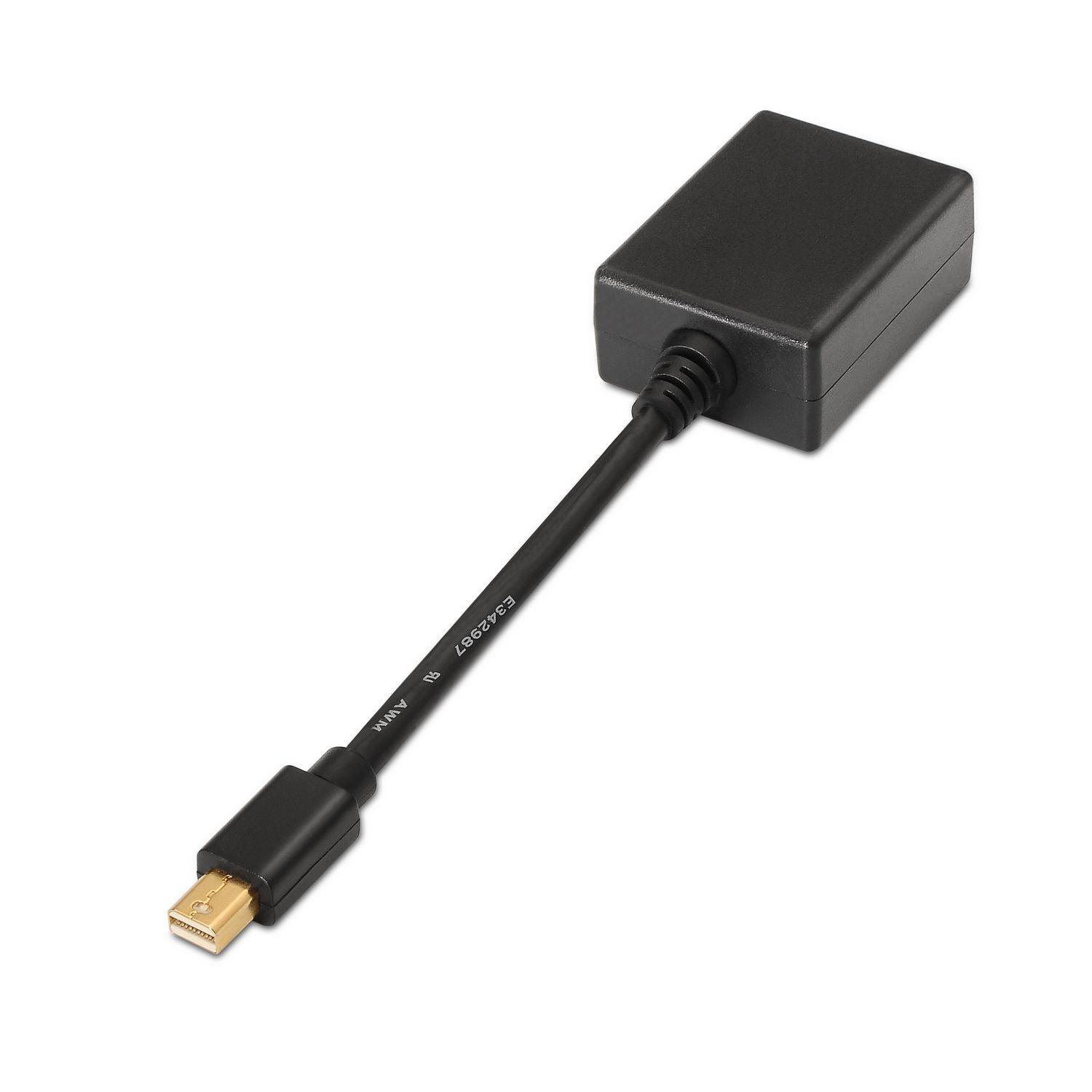 Adaptador Mini DisplayPort para VGA AISENS A125-0135 (0,15 m - Mini DisplayPort - Preto), miniatura 2