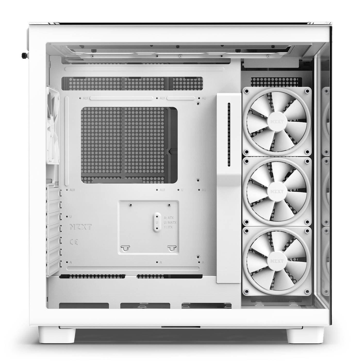 Caixa de Computador ATX NZXT H9 Elite (ATX, Micro ATX, Mini-ITX - ATX, SFX, SFX-L - Midi Tower - Branco) — miniatura 2