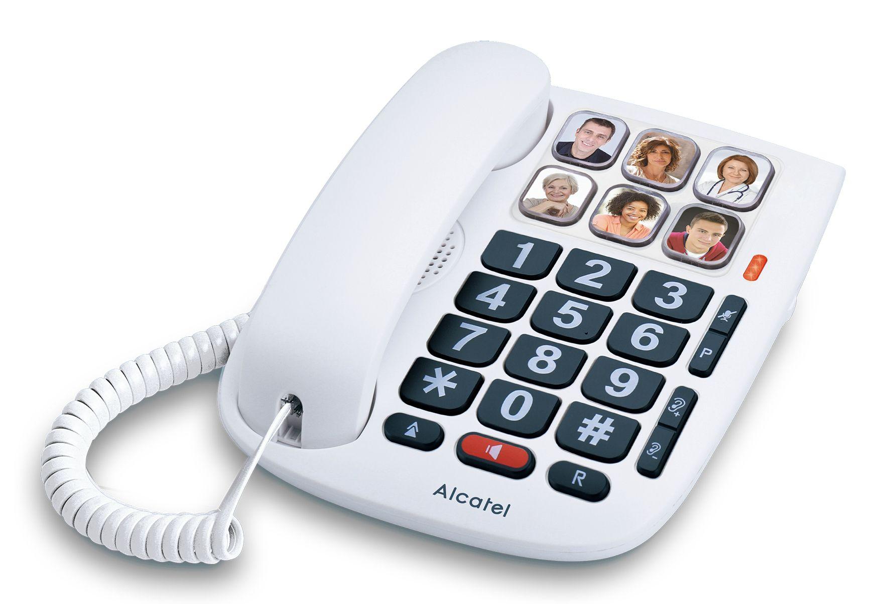 Telefone com Fios ALCATEL TMAX10 (Branco)