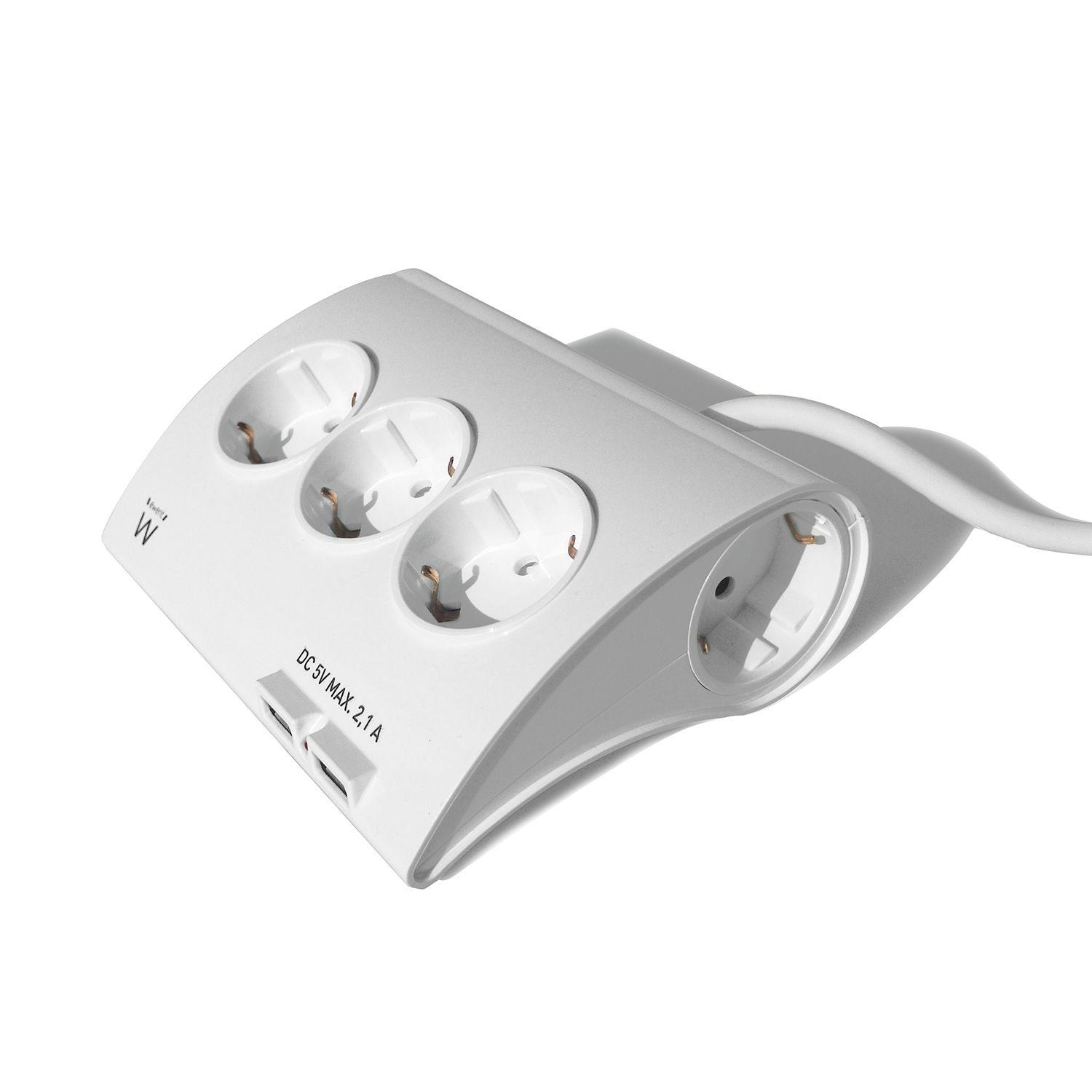 Régua de Tomadas EWENT EW3935 (Branco) — miniatura 2