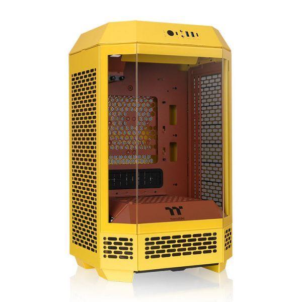 Caixa PC THERMALTAKE The Tower 250 (Mini-ITX - SFX - Mini Tower - Amarelo)