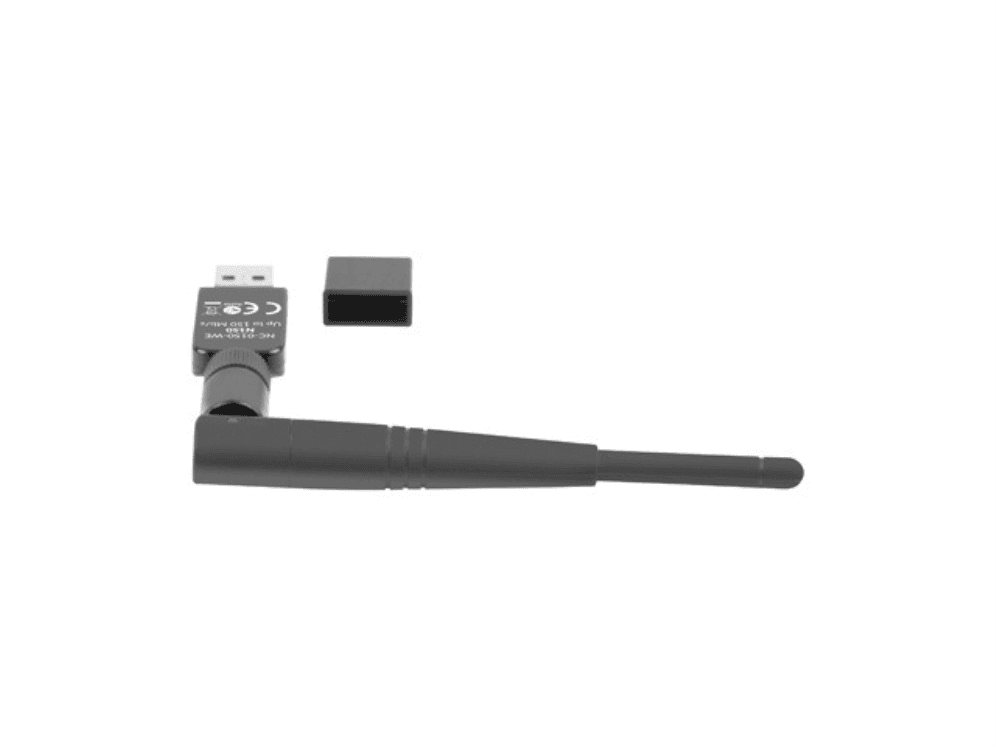 Adaptador USB Wi-Fi LANBERG NC-0150-WE (150 Mbit/s - 2400 Mbit/s - Preto)