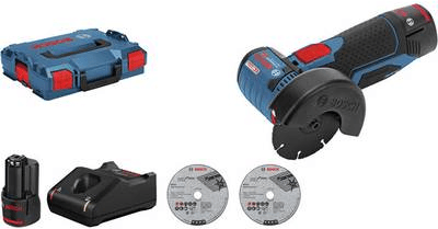 Rebarbadora Angular Sem Fios BOSCH GWS 12V-76 Professional (Preto/Azul/Vermelho)