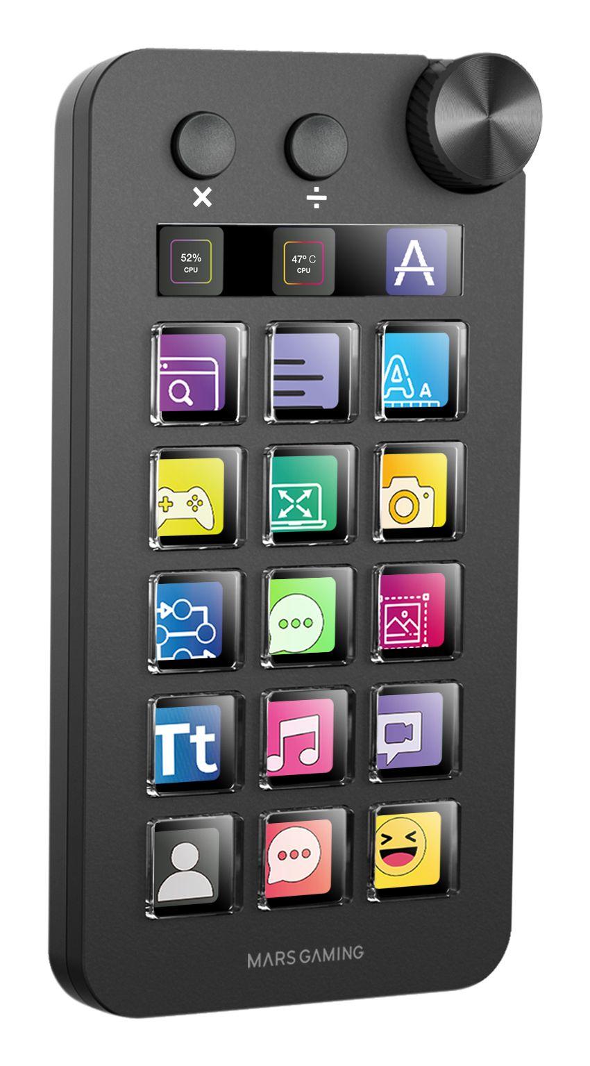 Control Deck MARS GAMING MSD-NEO (USB Tipo-C - Preto) — miniatura 2