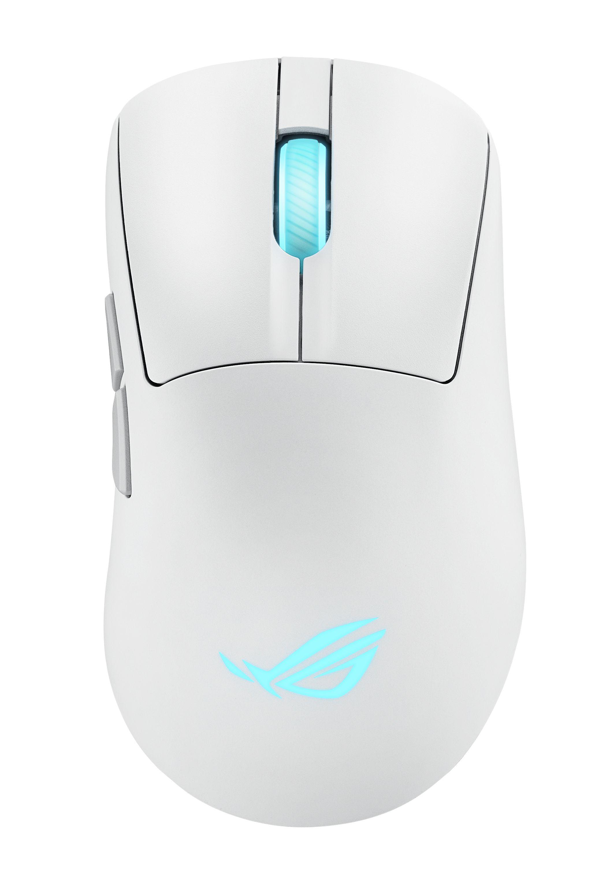 Rato ASUS ROG Keris II Origin WHT (Mão direita - 42000 DPI - Ótico - Branco)