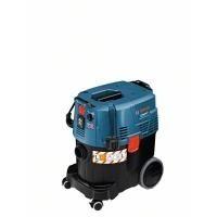 Aspirador Profissional de Sólidos e Líquidos BOSCH GAS 35 L AFC (Altura 57,5 cm - 23 l - Com saco de filtro - Preto e Azul)