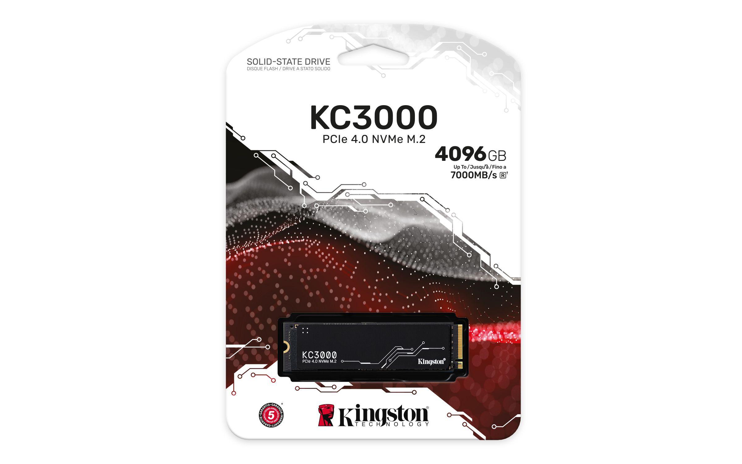 SSD KINGSTON KC3000 (4 TB - M.2 2280 - PCI Express 4.0 NVMe) — miniatura 4