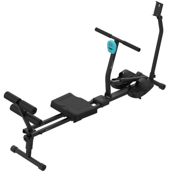 Máquina de Remo CECOTEC Drumfit Rower CompactROW (12 Níveis de Intensidade - Resistência Hidráulica - Dobrável)
