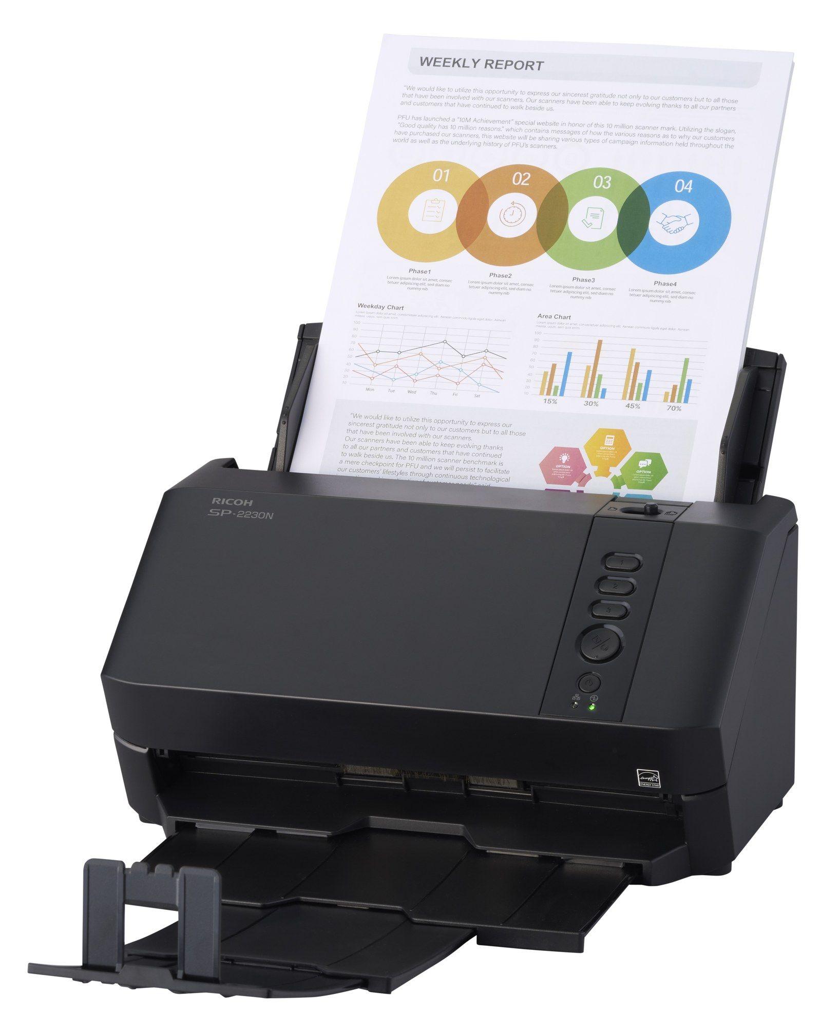 Scanner ADF RICOH SP-2230N (3.2 Gen 1 - Windows 11 x64 - Preto) — miniatura 4