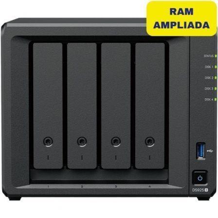 NAS SYNOLOGY DiskStation DS925+ (8 GB DDR4 - 4 baias)