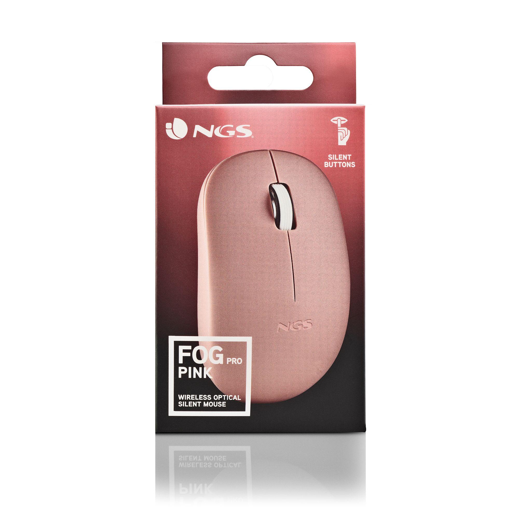 Rato NGS FOGPROPINK (Ambidestro - 1000 DPI - Ótico - Rosa) — miniatura 6