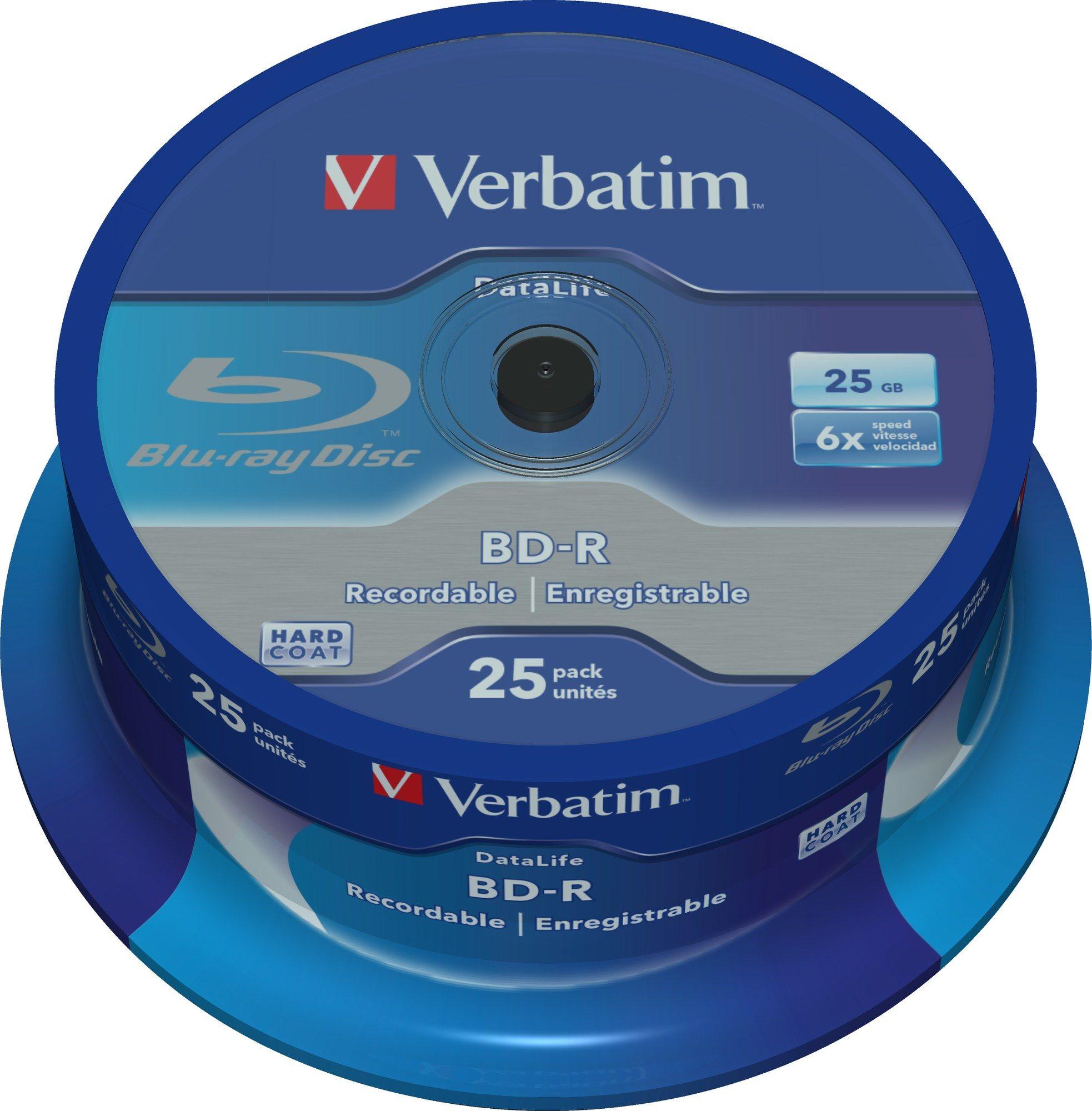 Disco Blu-ray Gravável VERBATIM 43837 (BD-R - 25GB - 6x - 25 unidades) — miniatura 3