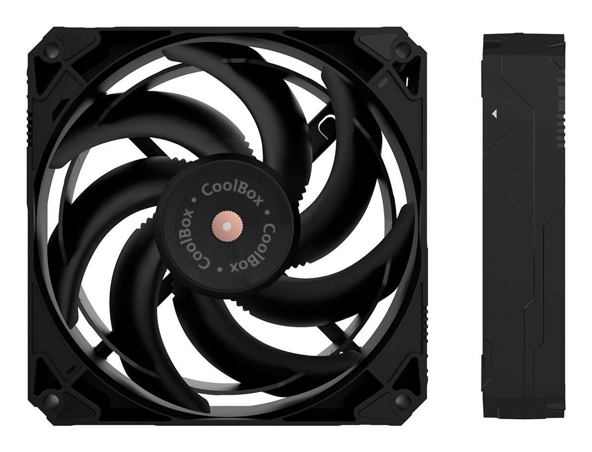 Ventoinha para Caixa COOLBOX Infinity V12 (2,5 W - Preto) — miniatura 3