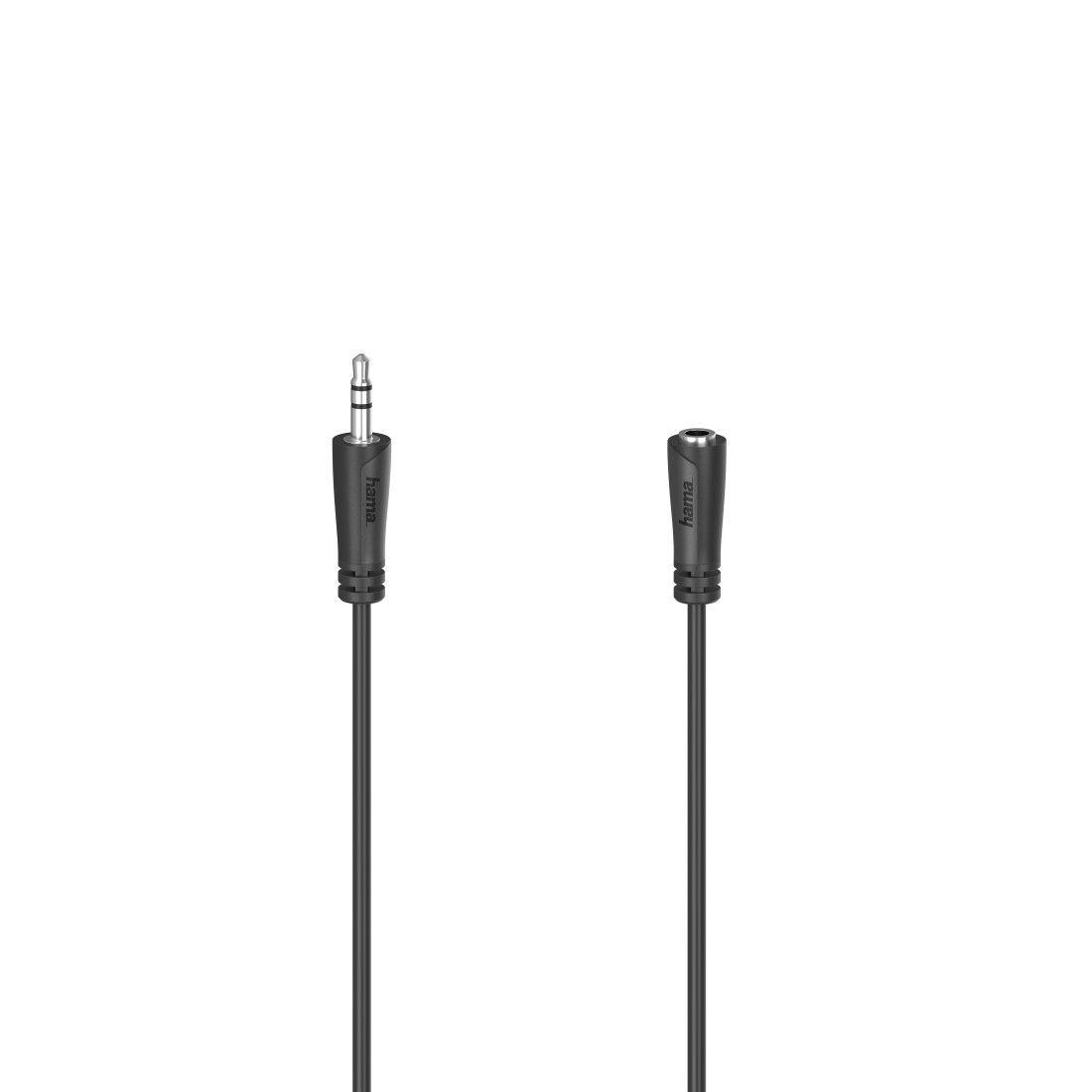 Cabo de Extensão de Áudio HAMA 00205120 (Jack 3,5 mm Macho para Fêmea - 3 m - Preto)