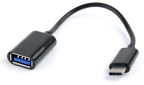 Cabo Adaptador USB-C para USB-A GEMBIRD AB-OTG-CMAF2-01 (0,2 m - USB Type-A - USB Type-C - Preto)
