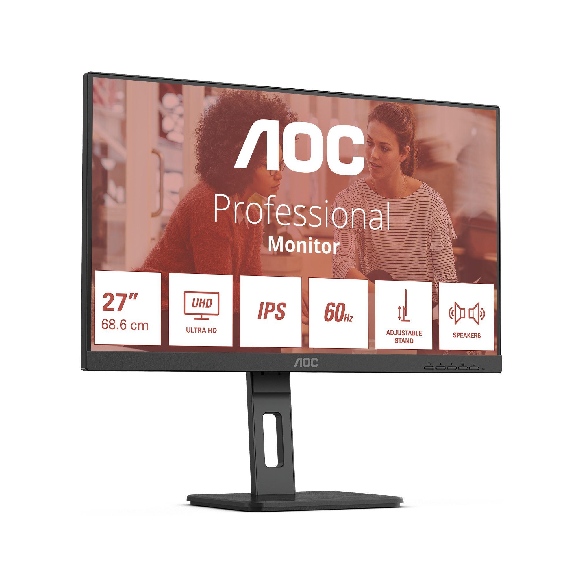 Monitor AOC U27E3UF (27" - IPS - 60 Hz - Preto)