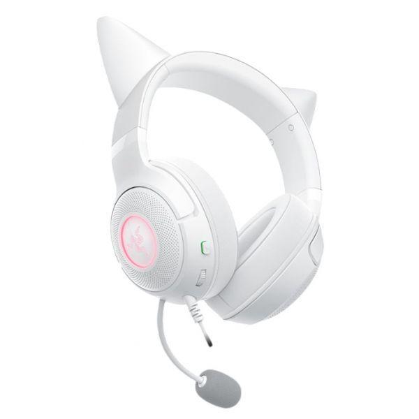Headset Gaming RAZER Kraken Kitty V2 (Binaural - USB - Circum-aural - Branco), miniatura 3