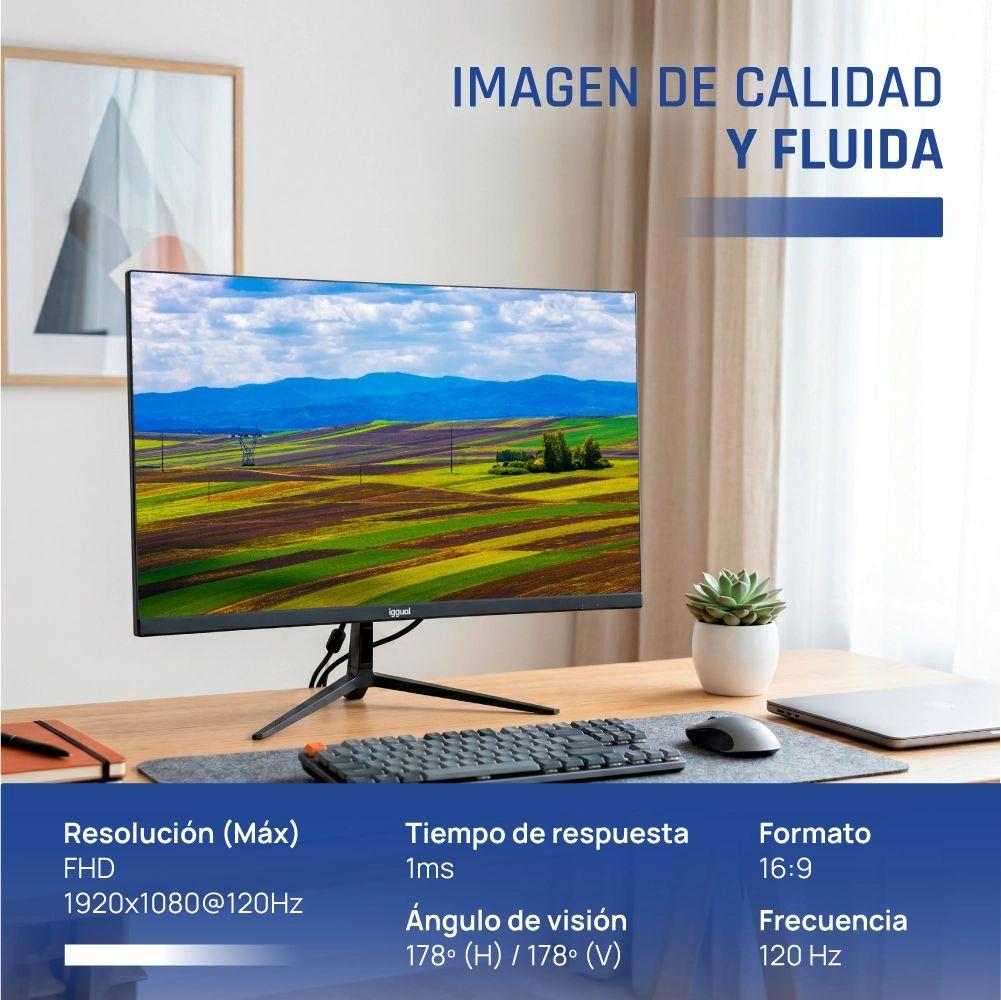 Monitor IGGUAL ML24S (23,8" - IPS - 120 Hz - Preto) — miniatura 2