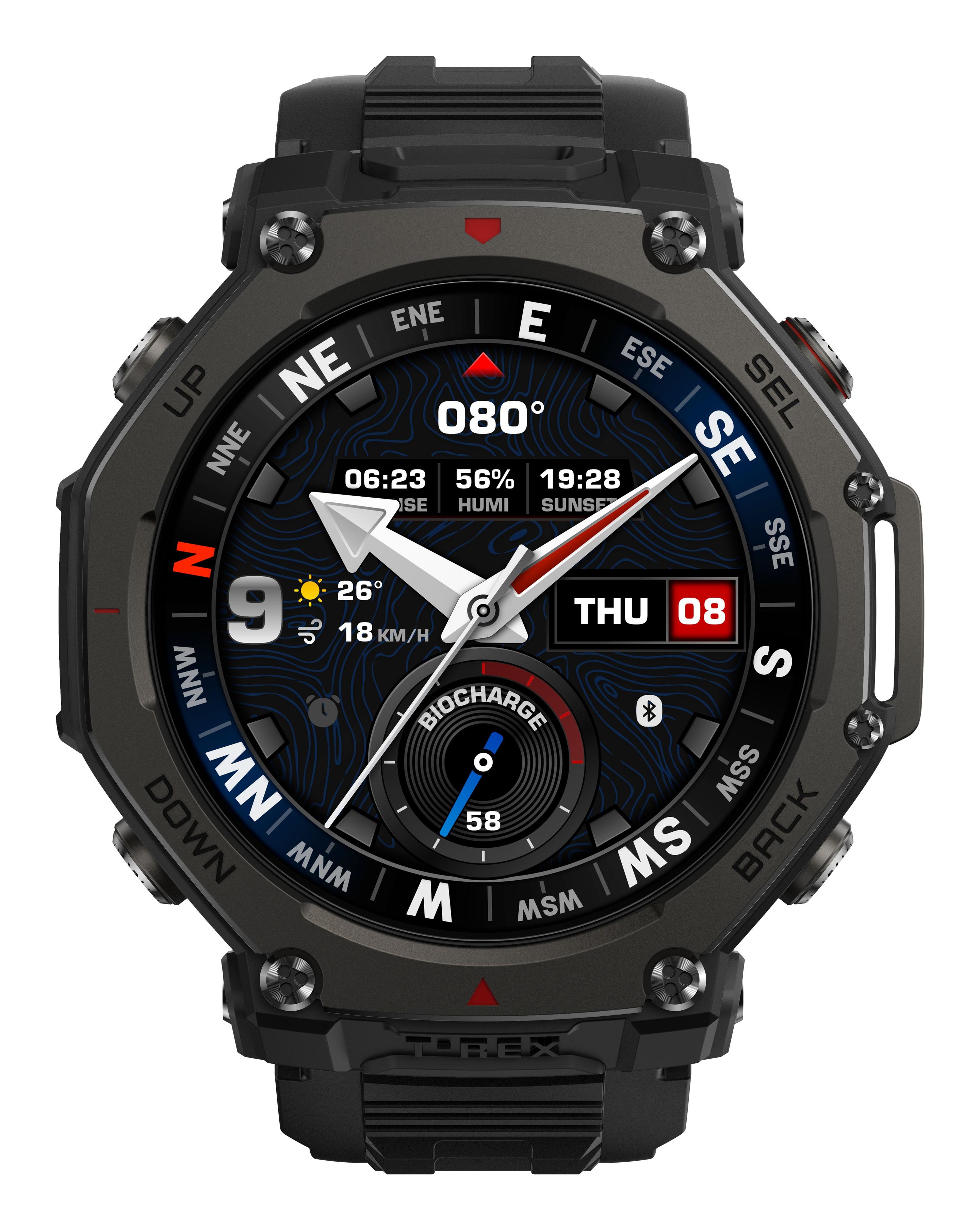 Smartwatch AMAZFIT T-Rex 3 Pro (Polímero e titânio - Preto) — miniatura 2