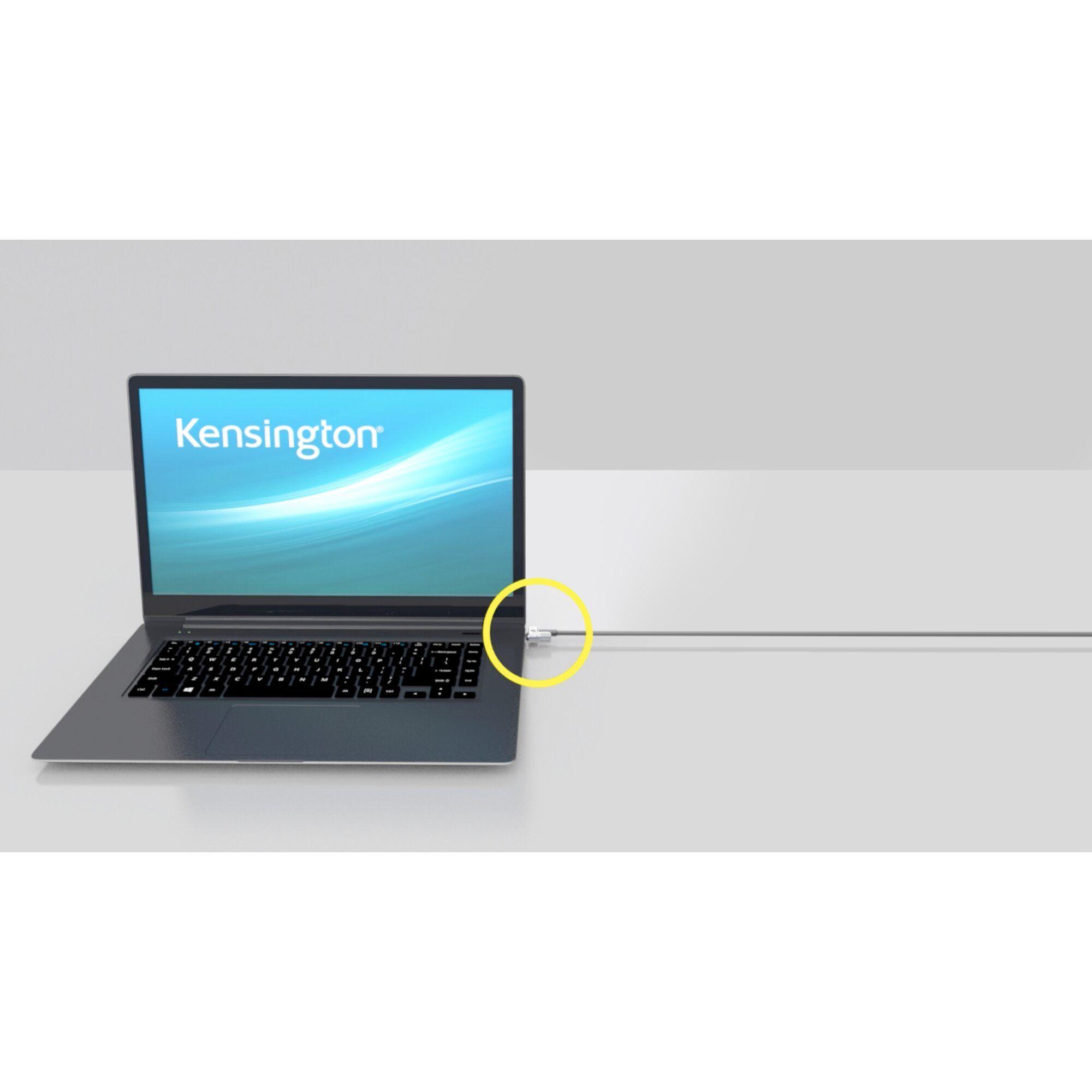 Cabo de Segurança para Portátil KENSINGTON MicroSaver 2.0 K65020EU (Computador portátil - Aço carbono - chave - Preto/Prateado), miniatura 2