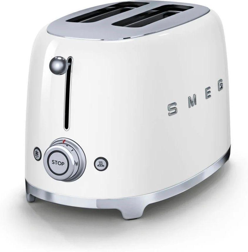 Torradeira SMEG TSF01WHEU (950 W - 2 fatias - Aço inoxidável - Branco) — miniatura 2
