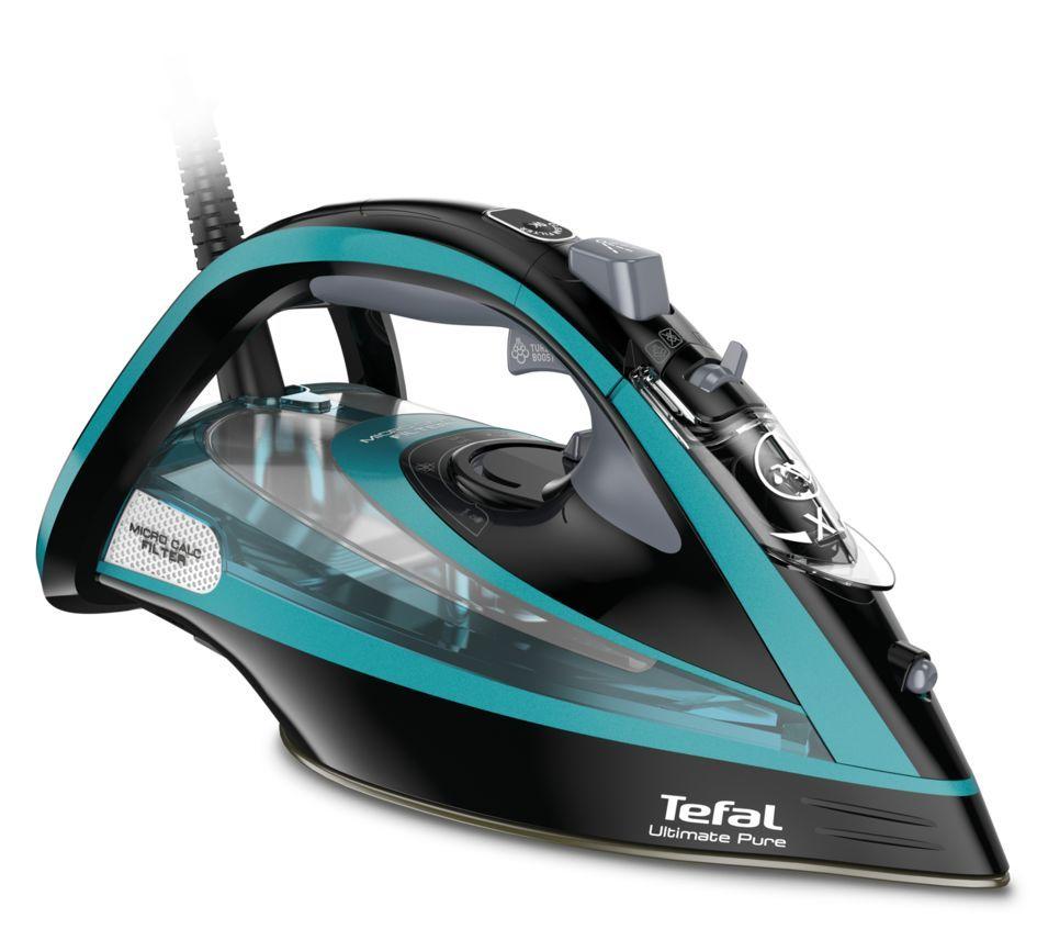 Ferro de Engomar a Vapor TEFAL FV9844E0 (3200 W - 0,35 l - Base Autoclean Durilium - Preto e Azul), miniatura 9