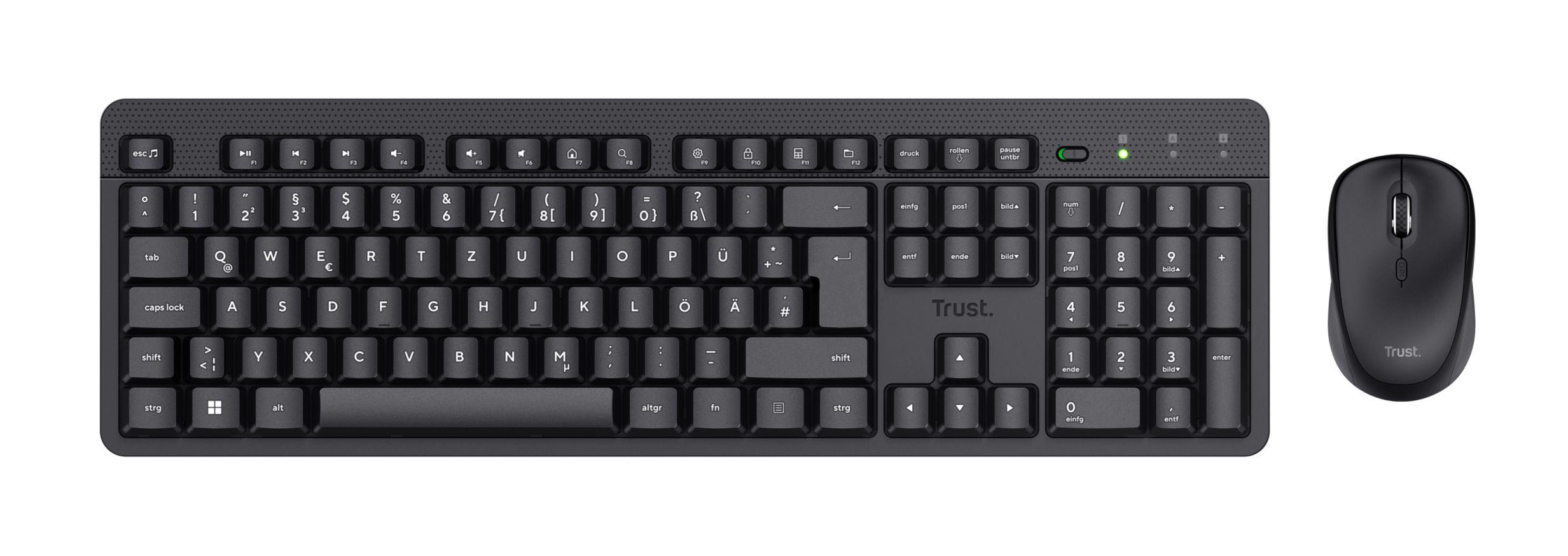 Conjunto de Teclado e Rato TRUST TKM-360 (Espanhol - Interruptor de membrana - Tamanho completo - Preto) — miniatura 4