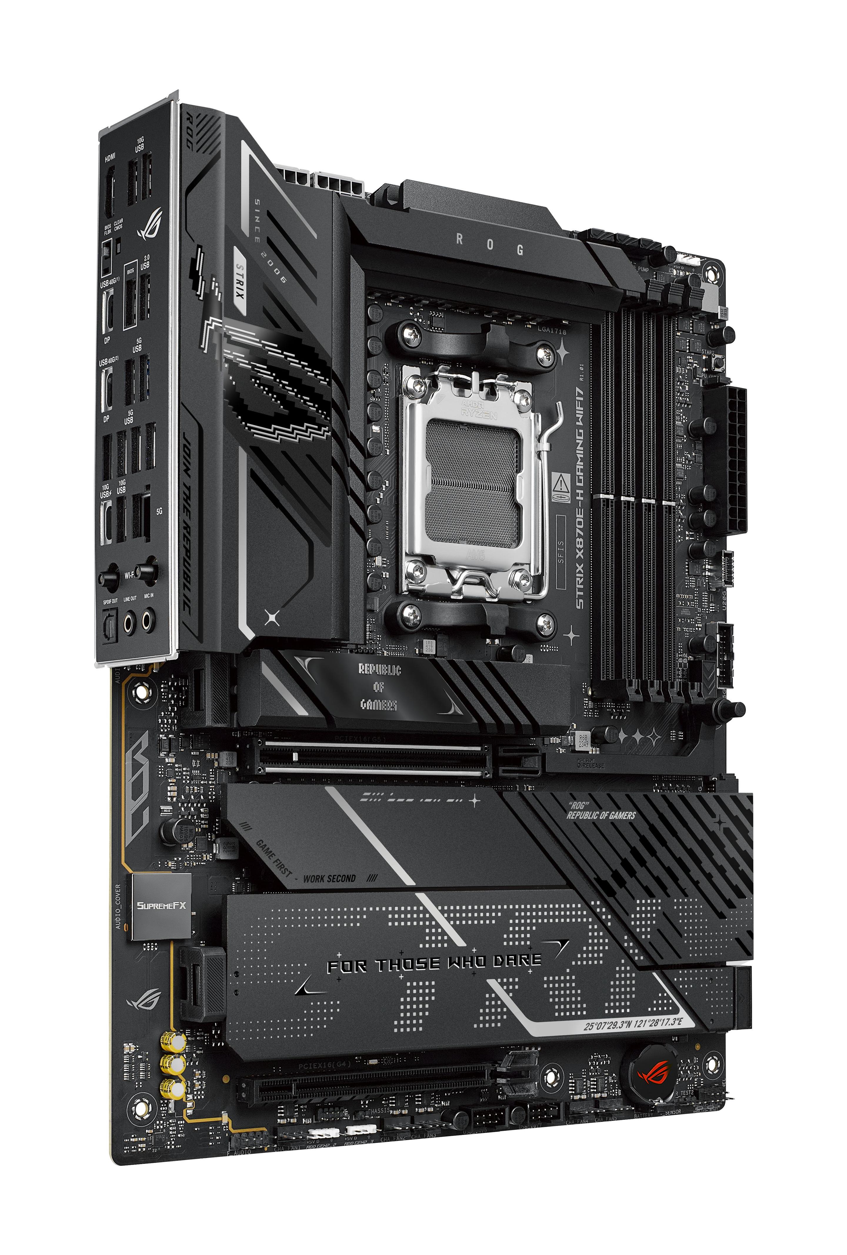 Motherboard ASUS ROG STRIX X870E-H GAMING WIFI7 (AM5 - ATX - Duplo canal - Preto), miniatura 2