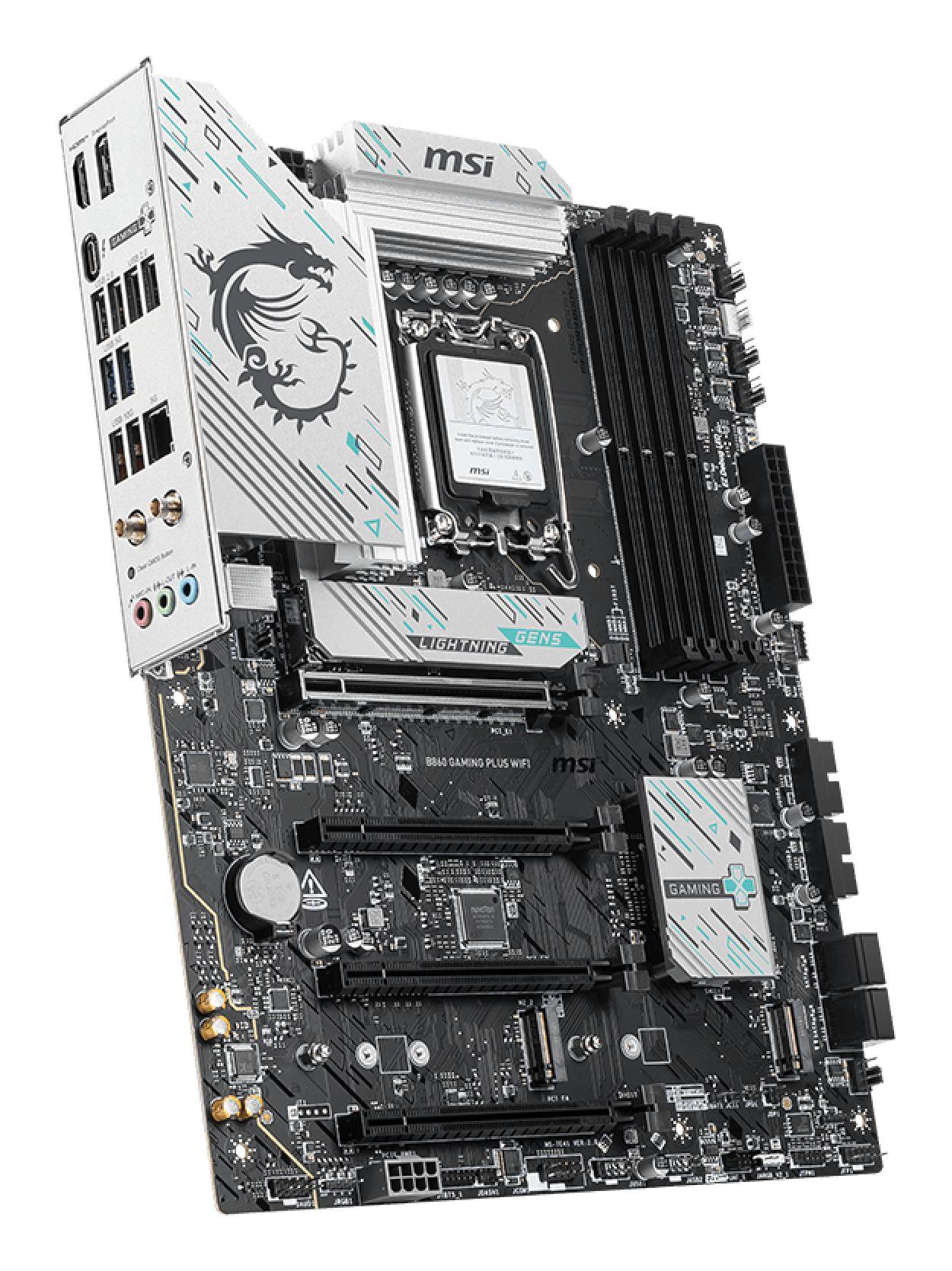 Motherboard MSI B860 GAMING PLUS WIFI (LGA 1851 (Socket V1) - Intel Core Ultra - ATX - Preto), miniatura 4