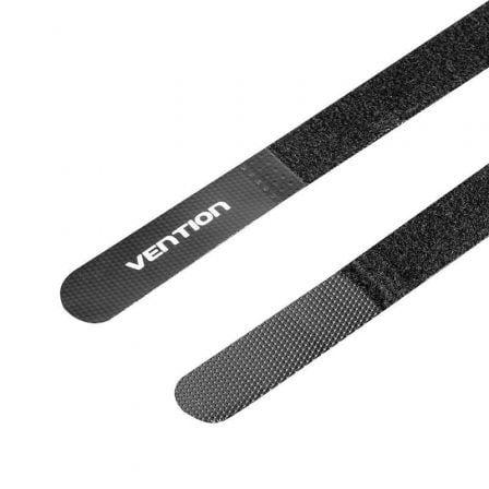 Tira Organizadora de Cabos VENTION KANB0-10 (Poliéster, Nylon - Preto)