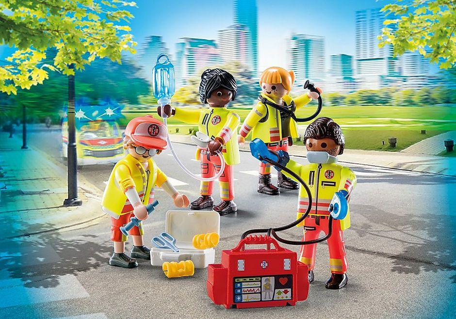 Conjunto de Resgate PLAYMOBIL City Life 71244 (City Life - 4 anos - Multicor)