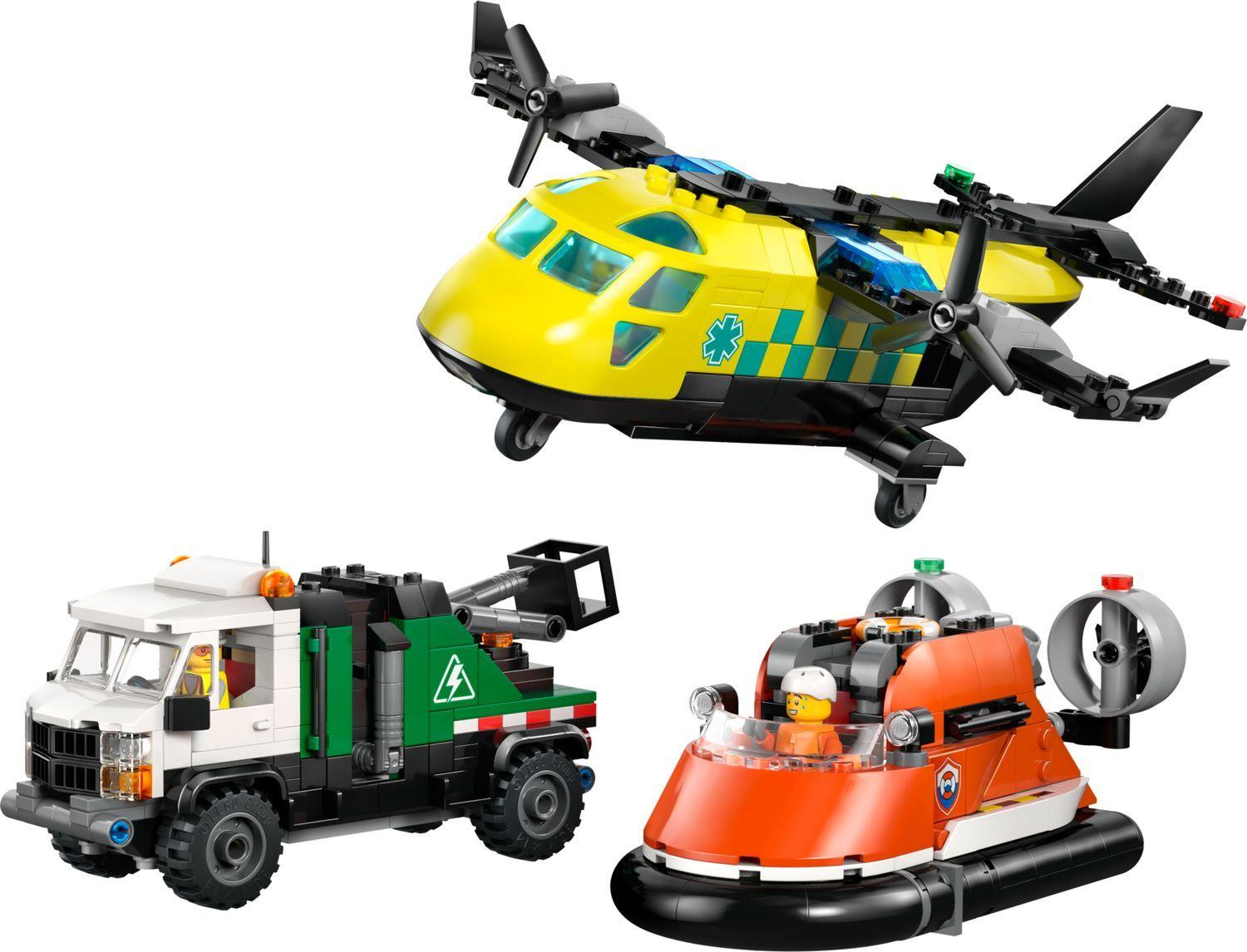 LEGO 60505 City Combinação de Avião, Camião de Assistência e Hovercraft (7+ anos - 990 peças)