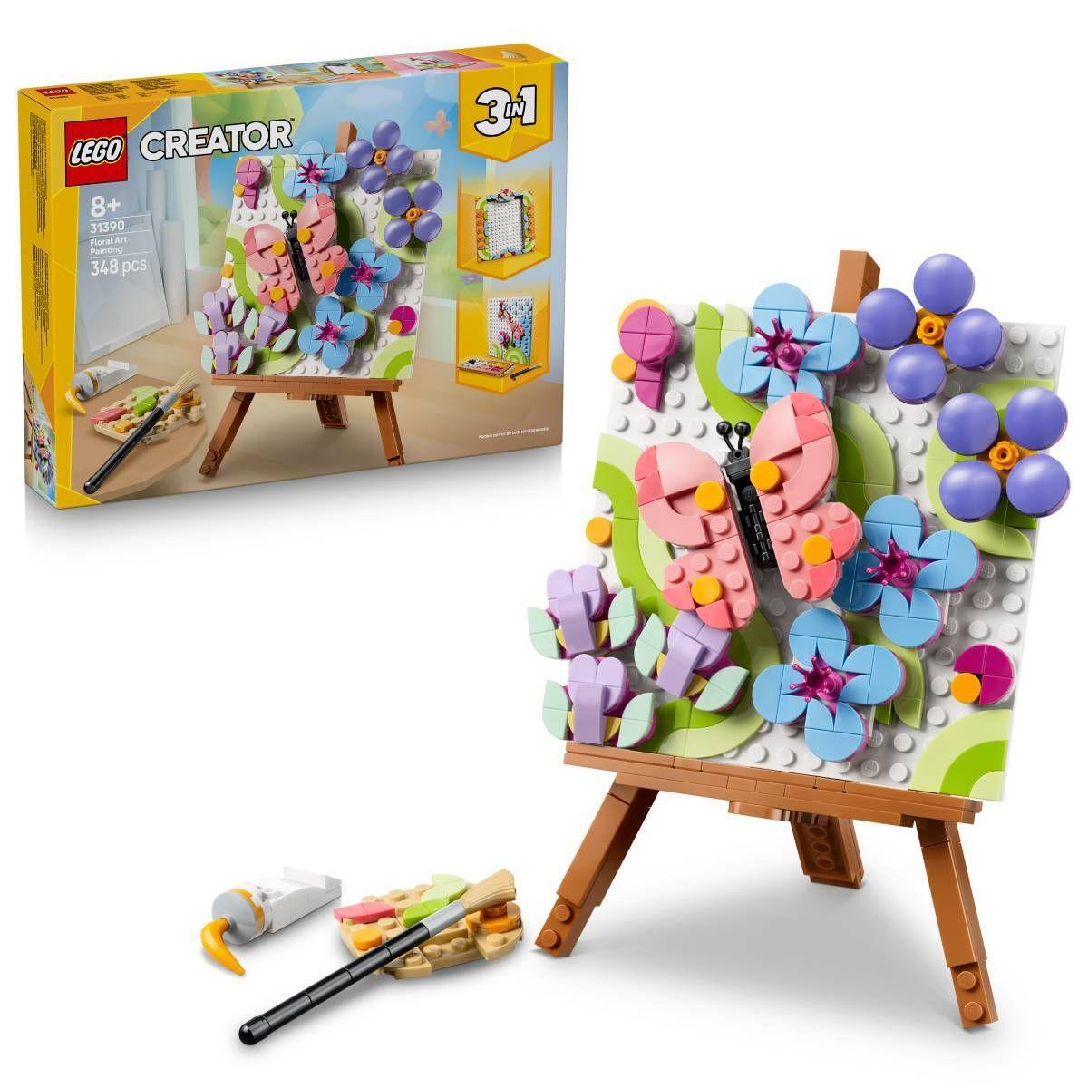 LEGO 31390 Creator Quadro de Decoração com Arte Floral (8+ anos - 348 peças) — miniatura 3
