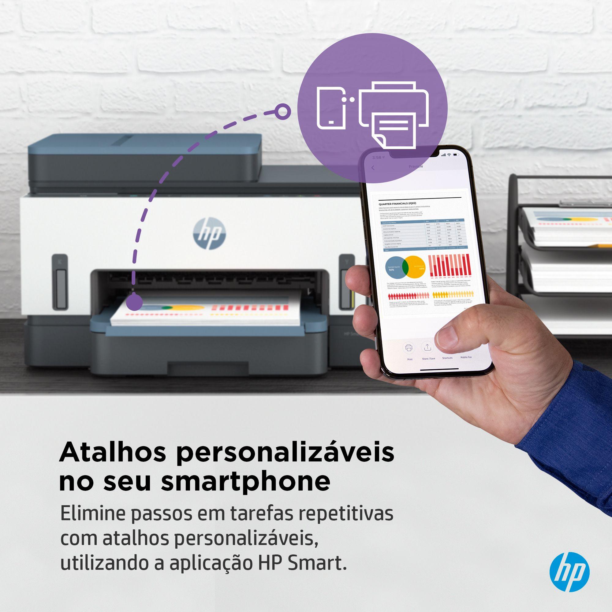 Impressora Multifunções HP Smart Tank 7306 (A4 - Impressão a cores - Azul e Branco) — miniatura 11