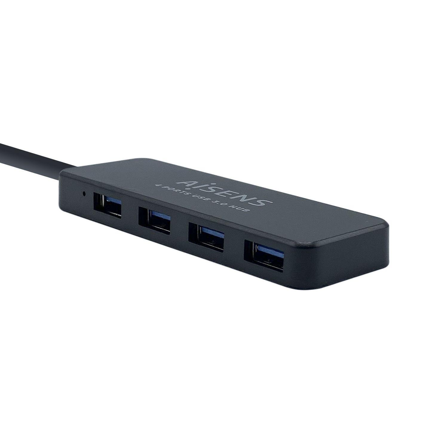 Hub USB AISENS A106-0399 (0,3 m - Preto) — miniatura 3
