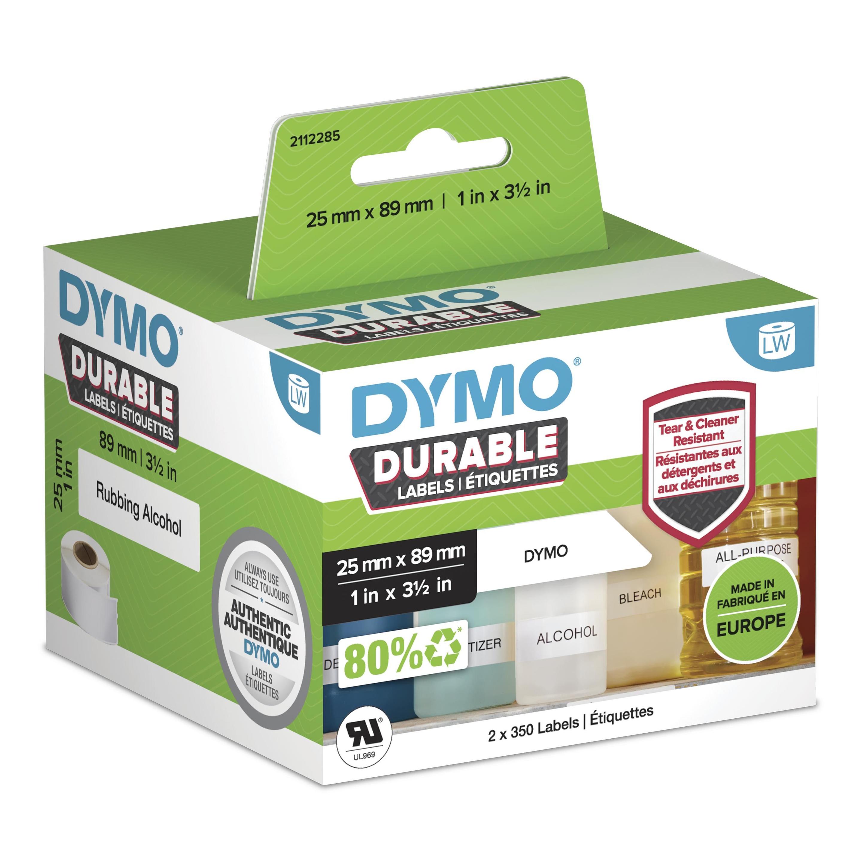 Etiquetas de Impressão DYMO LabelWriter Durable 2112285 (Branco)