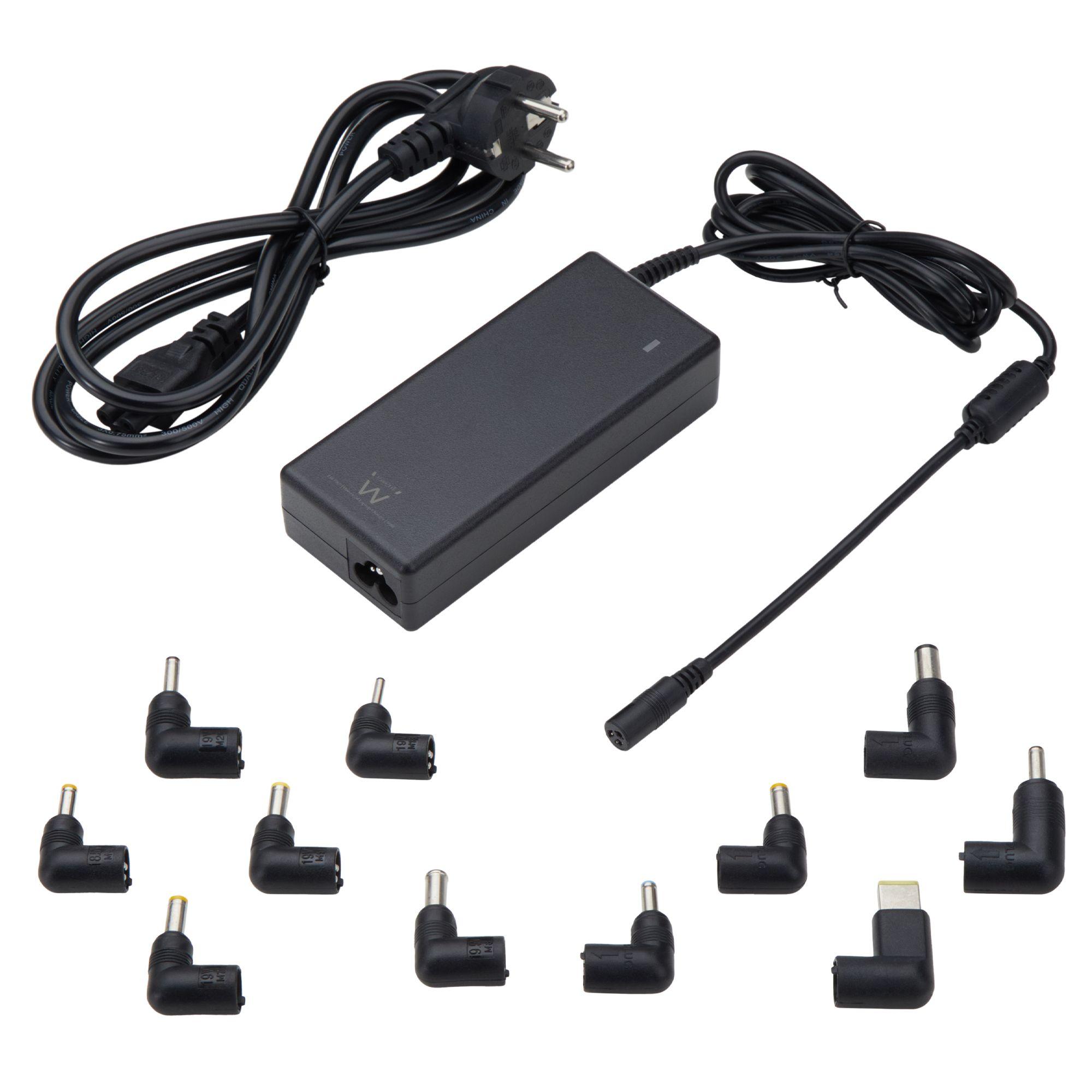 Carregador de Portátil Universal EWENT EW3969 (95 W - 2 A - 15-20 V - Preto)