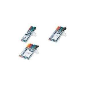 Marcadores para Acetato STAEDTLER Lumocolor 316 WP6 (6 Cores - Ponta Fina 0,6 mm)