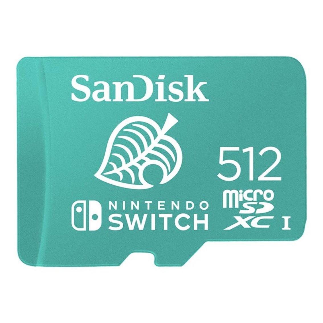 Cartão de Memória SANDISK SDSQXAO-512G-GNCZN (512GB - Classe 10, U3 - Até 100 MB/s - Verde)