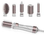 Escova Modeladora de Cabelo CECOTEC Bamba CeramicCare 5 em 1 Pro (Cerâmica - Branco/Rosa-Dourado)
