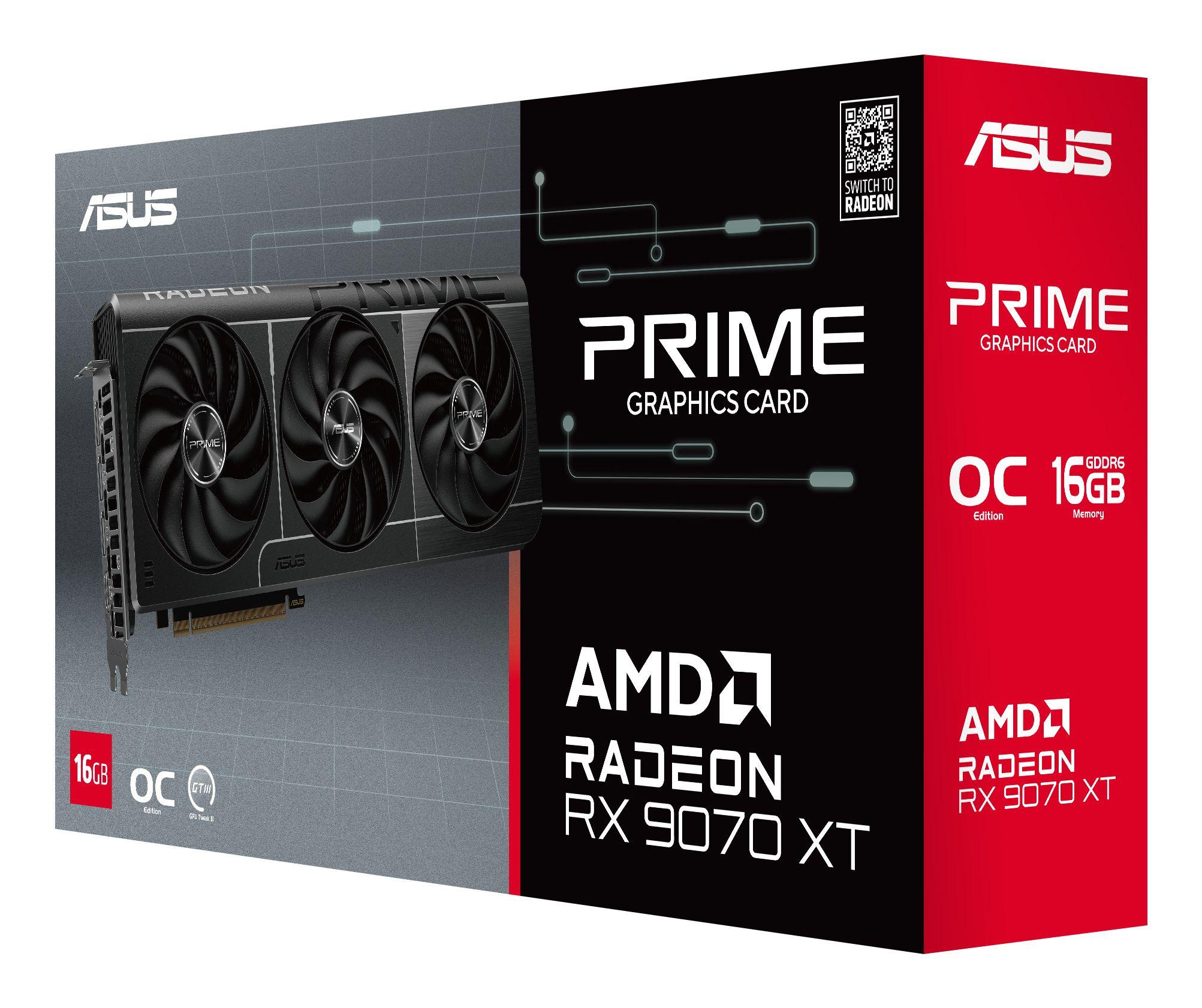 Placa Gráfica ASUS PRIME Radeon RX 9070 XT OC (Radeon RX 9070 XT - 20 Gbit/s - 16 GB - Preto), miniatura 11